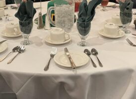 Senior St. Patricks Day dinner table